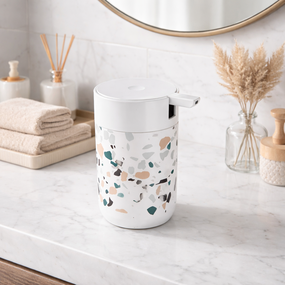 Set de Baño Línea Piedras Terrazo - 6 pzas